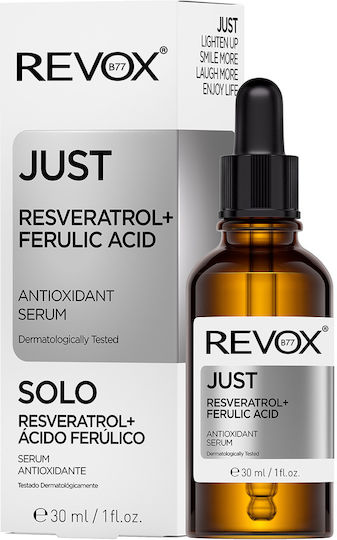 Just Resveratrol + Ferulic Acid Anti-Aging Face Serum for Detoxifying & Brightening 30ml