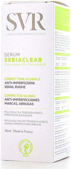 SVR Laboratoire Sebiaclear Serum Gesichtsserum Gegen Unvollkommenheiten und Faltenreduktion 30ml