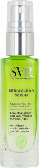 SVR Laboratoire Sebiaclear Serum Gesichtsserum Gegen Unvollkommenheiten und Faltenreduktion 30ml