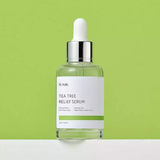 iUNIK Tea Tree Serum Anti-Îmbătrânire pentru Față cu Centella Asiatica și Niacinamidă 50ml