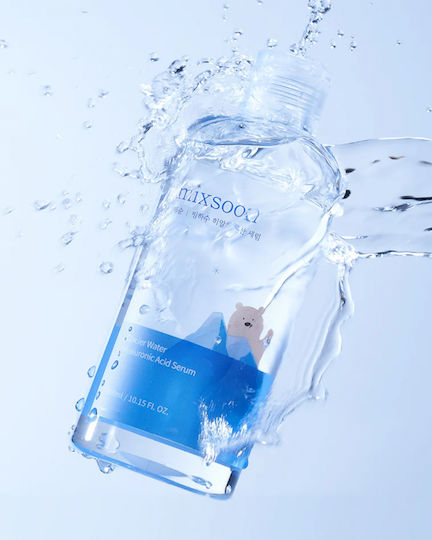 Glacier Water Feuchtigkeitsspendend & Anti-Aging Serum Gesicht mit Hyaluronsäure für Entgiftung & Strahlkraft 300ml