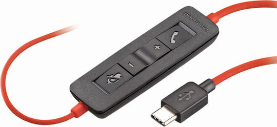Poly Blackwire 3225 On Ear Căști multimedia cu microfon și conexiune Jack de 3,5 mm / USB-A