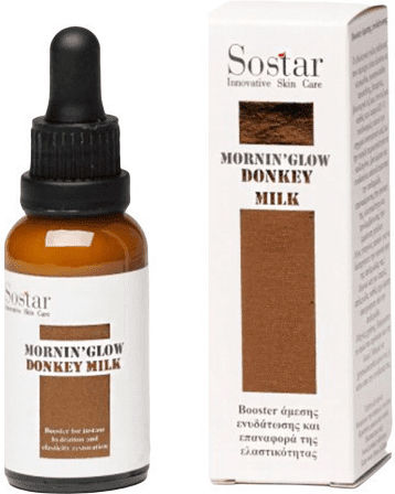 Mornin' Glow Eselsmilch & Kollagen Feuchtigkeitsspendendes & Anti-Aging Serum Booster für Gesicht mit Eselsmilch & Kollagen für Aufhellung & Festigung 30ml