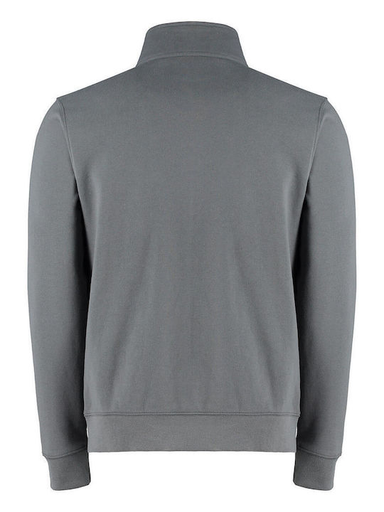 Kustom Kit Men's Promotional Cardigan Dark Grey Marl