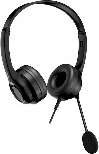 Genius HS-235U On Ear Multimedia Ακουστικά με μικρόφωνο και σύνδεση USB-A / USB-C