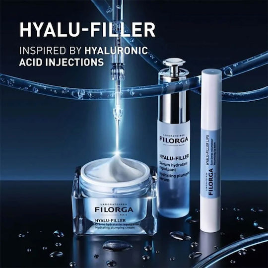 Hyalu-Filler Feuchtigkeitsspendend & Anti-Aging Serum Gesicht & Augen mit Niacinamid & Hyaluronsäure für Entgiftung & Glättung 30ml