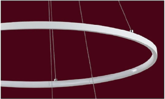 Eurolamp Висящо Осветително Тяло Бял 60x40см.