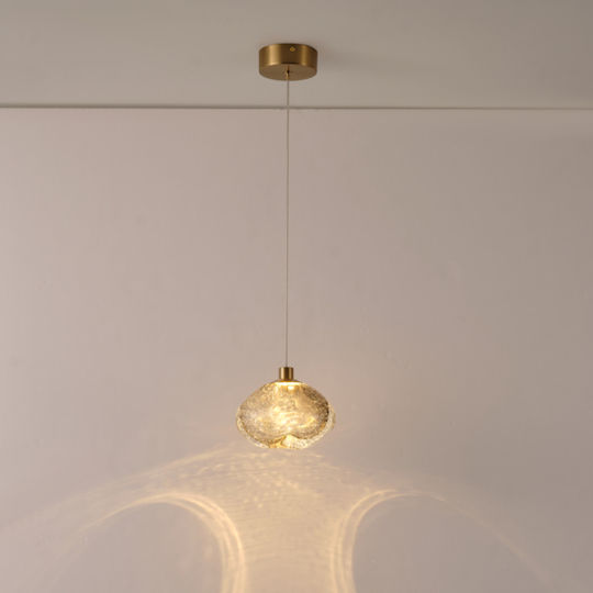 Eurolamp Висящо Осветително Тяло Златисто LED с Топла Бяла Светлина 15x150x150см.