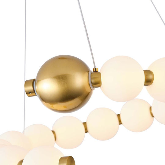 Eurolamp Trea Deckenleuchte Bronze LED mit Warmen Weiß Licht 53x15x124cm