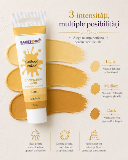 Lumea Culoare De Coloranți Alimentari În Formă De Gel Galben 30gr Tub