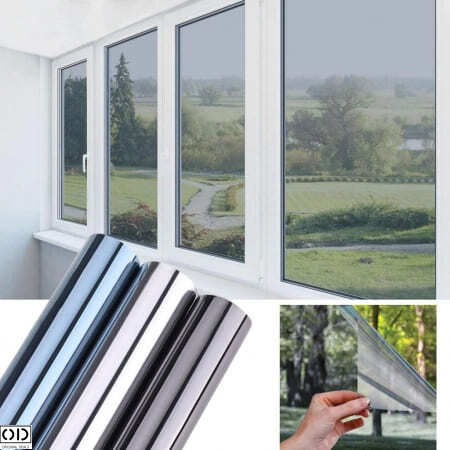 Self-adhesive Protective Film Glass Window Uv Solar Protection Privacy Acrylic Pvc 60 X 200 Cm 0.5 Mm Thickness Black Original Deals
