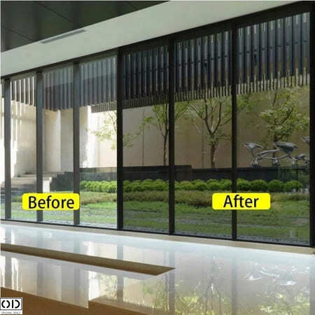 Self-adhesive Protective Film Window Glass Uv Solar Protection Privacy Acrylic Pvc 70 X 200 Cm 0.5 Mm Thickness Black Original Deals