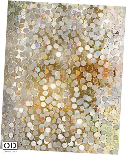 Matte Opaque Self-adhesive Film Glass Window Sun Protection Privacy Polka Dot Pattern 60 X 200 Cm Thickness 0.5 Mm Original Deals