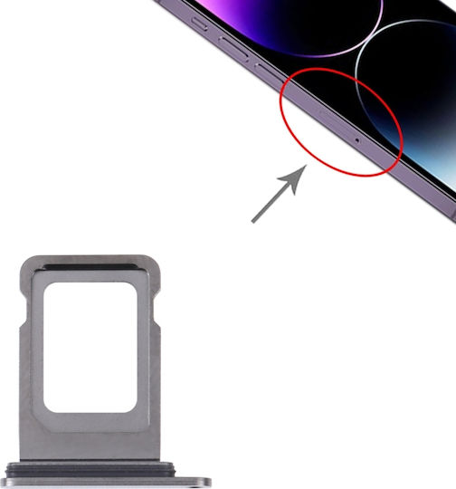 Слот за SIM Карта Черен iPhone 14 Pro