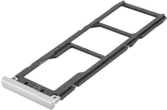Samsung Dual SIM Card/Memory Holder Ασημί για Galaxy A71