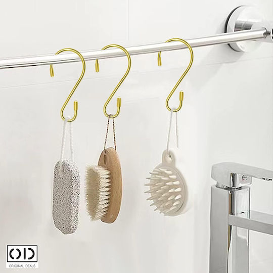 Cârlige Inox Gri 10 Bucăți
