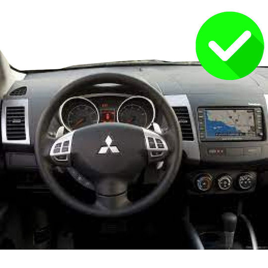 Carmedia Car Audio System for Peugeot 4007 Mitsubishi Outlander Citroen C-Crosser 2006-2012 (Bluetooth/USB/AUX/WiFi/GPS/Apple-Carplay/Android-Auto) with Touch Screen 9.5"