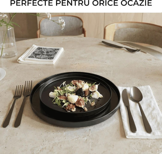 Miamio Negru Ceramică Set de Vase 12buc.