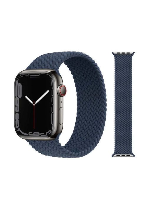 Apple Braided Strap Solo Fabric Wearable Strap Abyss Blue Apple Watch 44/45/46/49mm Size 5