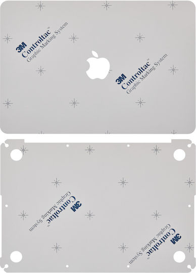 2-în-1 Piele Superioară Inferioară Macbook Pro 13" A1502 2015 A1425 2012-2013 Argintiu