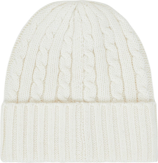 Beanie Women's Knitted Beanie in Beige Colour