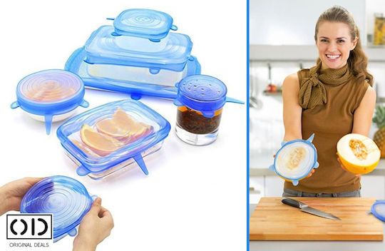 Capacul Containerului Din Silicon În Culoare Albastră