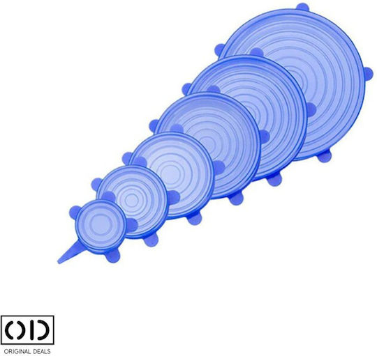 Capacul Containerului Din Silicon În Culoare Albastră