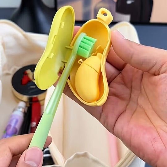 164827 Husă De Călătorie Pentru Periuță De Dinți De Perete Din Plastic Verde 6426485619966