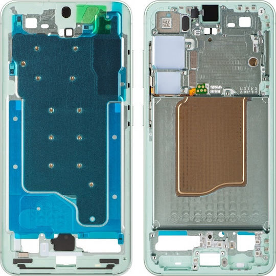 Средна Рамка Samsung Galaxy S25 S931 Ментово Зелен
