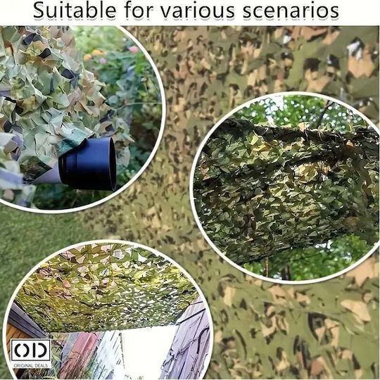 Plasă De Camuflaj Verde Cu Acoperire PVC 2x9m