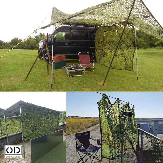 Plasă De Camuflaj Verde Cu Acoperire PVC 2x6m
