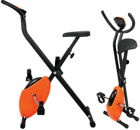 Clever 090019 Foldable Upright Exercise Bike Magnetic Orange