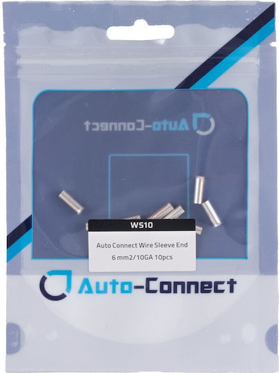 Wire Sleeve End 6mm²/10ga 10pcs Bag Auto-connect 720ws10