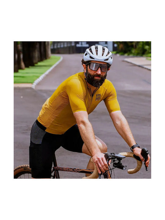 Rockbros Tricou De Ciclism Pentru Bărbați Mâneci Scurte Road Bike Galben