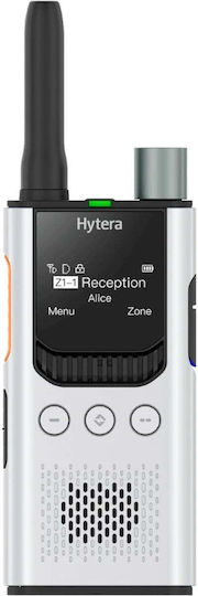Hytera S1 Pro Безжичен Пoмпoдeктop UHF 3W с Монохромен Дисплей в Бял Цвят