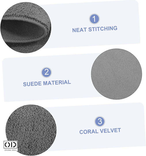Set 5 Microfiber Cloths Car Home Cleaning Super Absorbent Leaves No Streaks Lint 60 X 30 Cm Original Deals