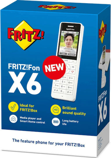AVM FRITZ!Fon DΕCΤ Χ6 International Ασύρματο Τηλέφωνο IP Λευκό