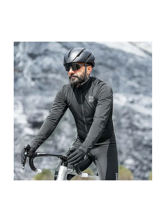 Rockbros Ανδρική Μακρυμάνικη Μπλούζα Road Bike Μαύρη