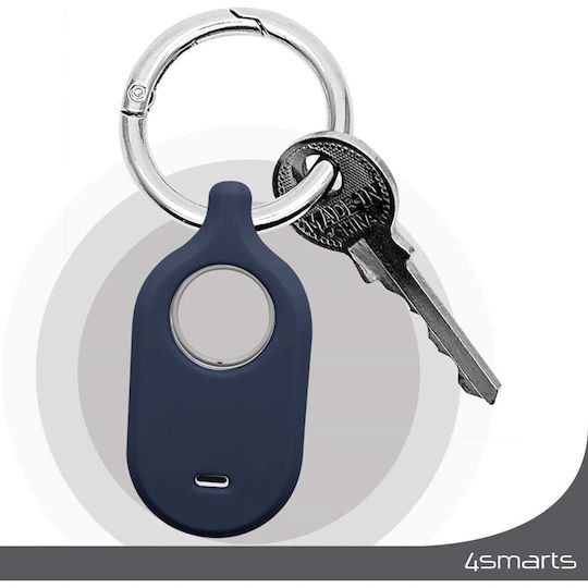 4Smarts Silikon Schlüsselbund-Etui für SmartTag2 in Weiß Farbe 4 Stück