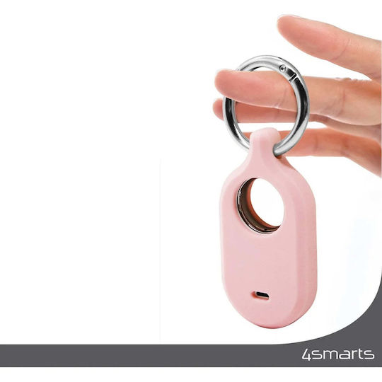 4Smarts Silikon Schlüsselbund-Etui für SmartTag2 in Weiß Farbe 4 Stück