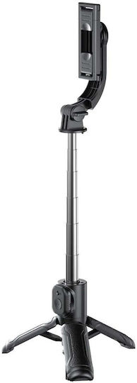 XO Selfie Stick με Bluetooth Μαύρο