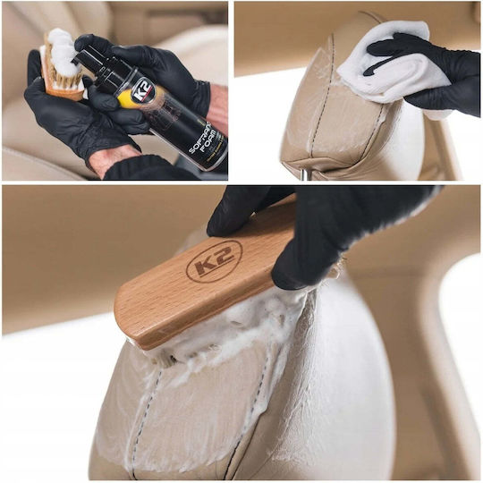 K2 Sofrano Foam Pro Spumă Curățare Pentru Părți Din Piele Autoturisme 200ml