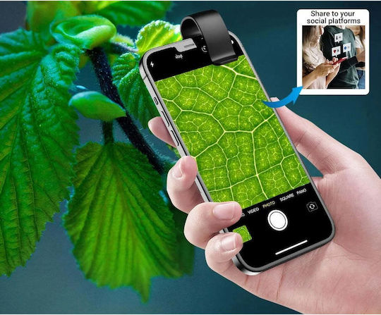 Apexel Phone Camera Lens Set Microscope / Zoom 200x