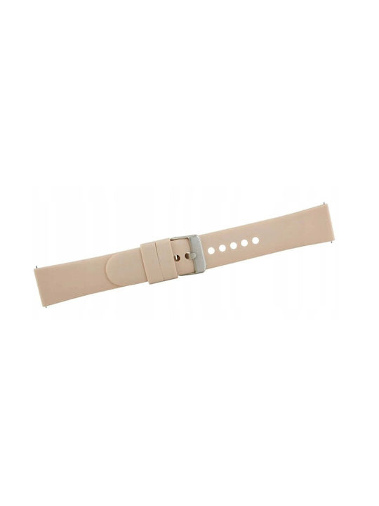 Veltori Λουράκι Σιλικόνης Μπεζ (Smartwatch)