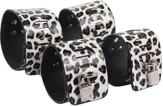 Leopard Leather BDSM Kit σε Μαύρο Χρώμα