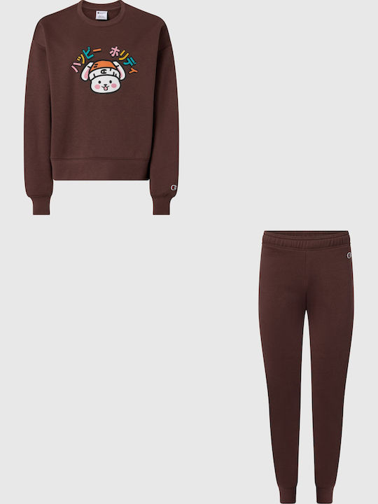 Kinder Sweatpants Set Chocolate