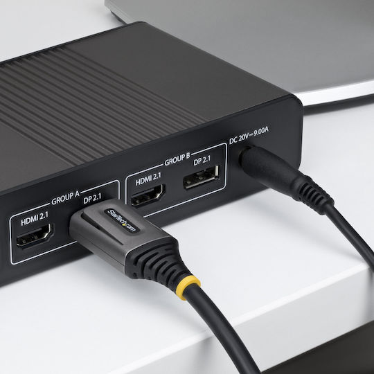 StarTech Καλώδιο DisplayPort male - 0.5m Μαύρο