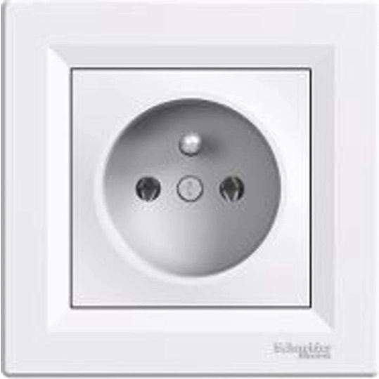 Schneider Electric Single Walled Waterproof Power Socket White