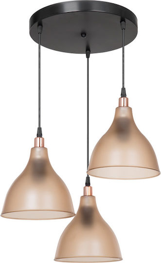 Pakketo Orazio Κρεμαστό Φωτιστικό Μελί με Ντουί E27 36x36x80εκ.