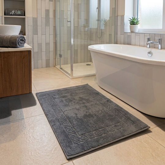 To megalo pazari Hotel Bathroom Mat White 50x70cm